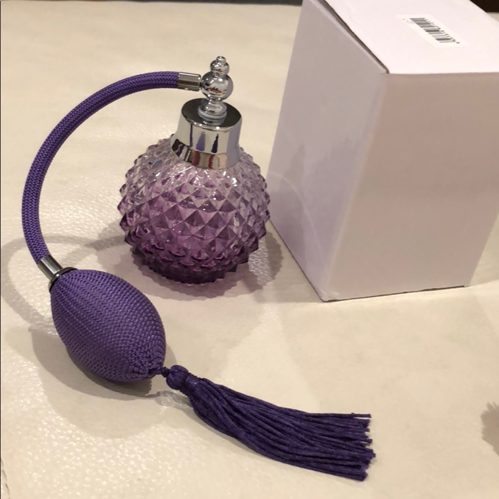 Purple perfume bottle